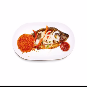 Tilapia, Plantain & Rice